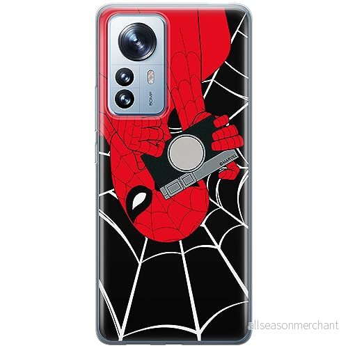ERT GROUP mobiltelefonfodral för Xiaomi 12 PRO originalt och officiellt licensierat Marvel mönster Spider Man 027 optimalt anpassad till formen på mobiltelefonen, fodral tillverkad av TPU plast 5905795004767