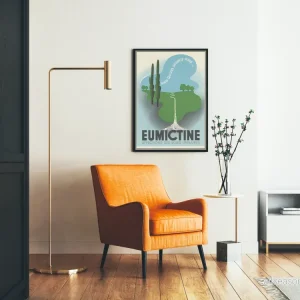 Vintage reklamposter för Eumictine för urinvägarna - Bild 2