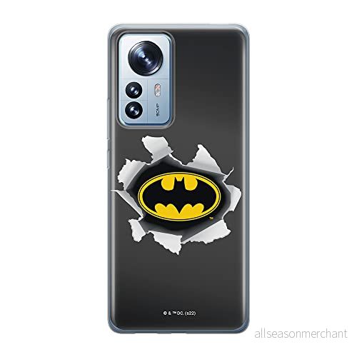 ERT GROUP mobiltelefonfodral för Xiaomi MI 12 PRO originalt och officiellt licensierat DC mönster Batman 059 optimalt anpassad till formen på mobiltelefonen, fodral tillverkad av TPU plast 5905511532567