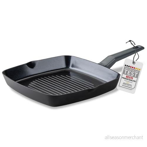 FACKELMANN Grillpanna 28 cm statement keramisk belagd panna återvunnen aluminium med non stick beläggning för alla typer av spisar inklusive induktion, 3 års garanti, PFAS fri 4008033660839
