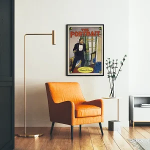 Vintageposter The Portrait, dramatisk designstil från början av 1900-talet - Bild 2