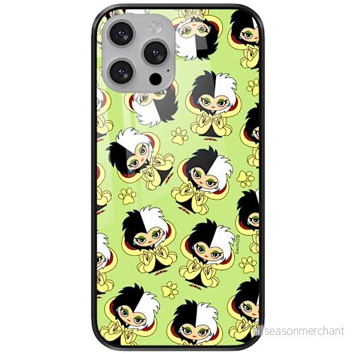ERT GROUP mobiltelefonfodral för Apple Iphone 13 originalt och officiellt licensierat Disney mönster Cruella 007 tillverkad av härdat glas, skyddsfodral 5905131493668