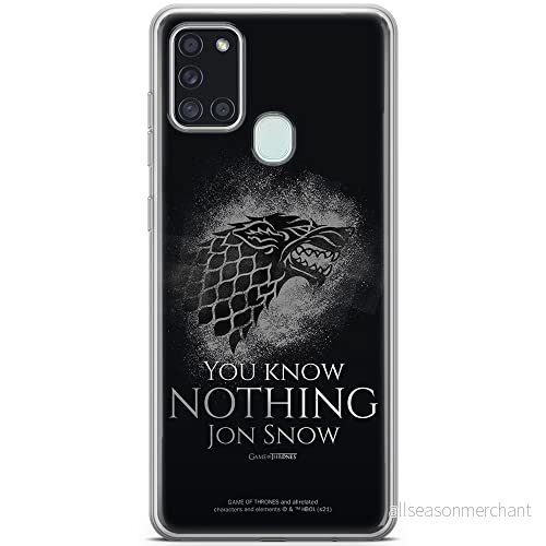 ERT GROUP mobiltelefonfodral för Samsung A21s originalt och officiellt licensierat Game od Thrones mönster of 020 anpassad till formen på mobiltelefonen, fodral tillverkad av TPU plast 5903932693676
