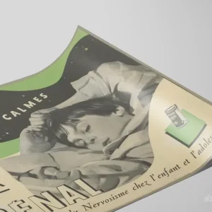 Vintageposter Bédénal för nervösa barn - Retro väggdekoration - Bild 2
