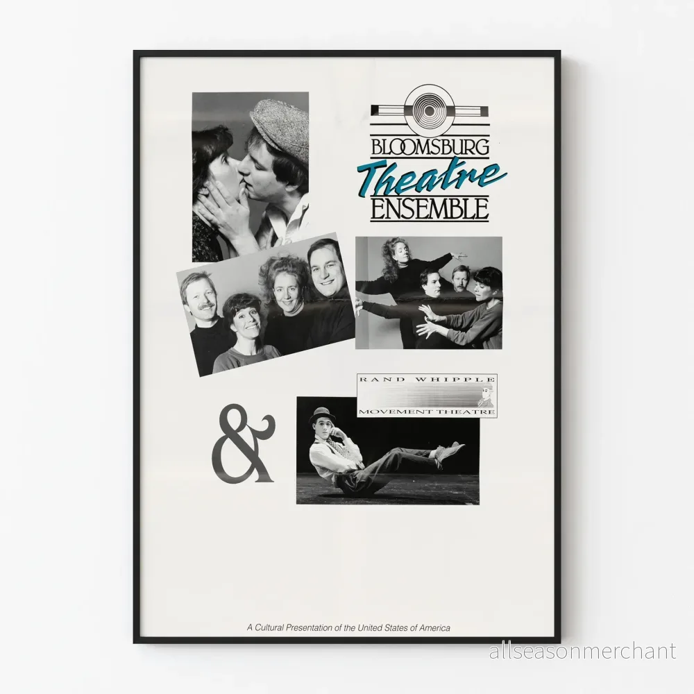 Vintageposter för Bloomsburg Theatre Ensemble & Rand Whipple Movement Theatre