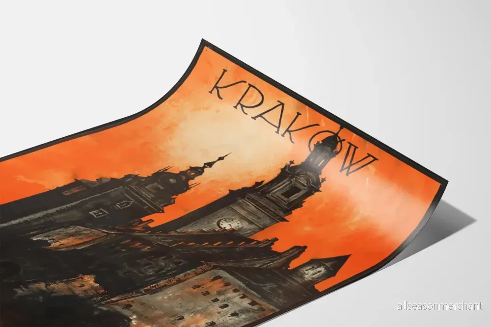 Vintageposter Kraków - Väggdekoration i retrostil - Bild 3