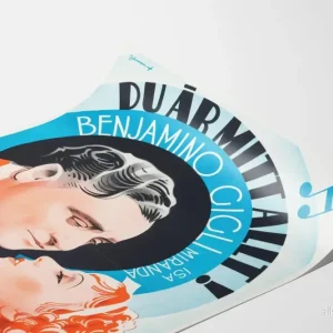 Vintage romantisk poster med Benjamino Gigli och Isa Miranda - Bild 3
