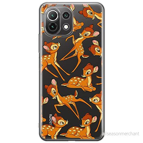 ERT GROUP mobiltelefonfodral för Xiaomi 11 LITE 4G/5G originalt och officiellt licensierat Disney mönster Bambi 017, gedeeltelijk transparant 5905131799593