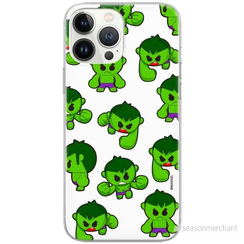 ERT GROUP mobiltelefonfodral för Apple Iphone 11 PRO MAX originalt och officiellt licensierat Marvel mönster Hulk 006 Vit anpassad till formen på mobiltelefonen, fodral tillverkad av TPU plast 5904805240324