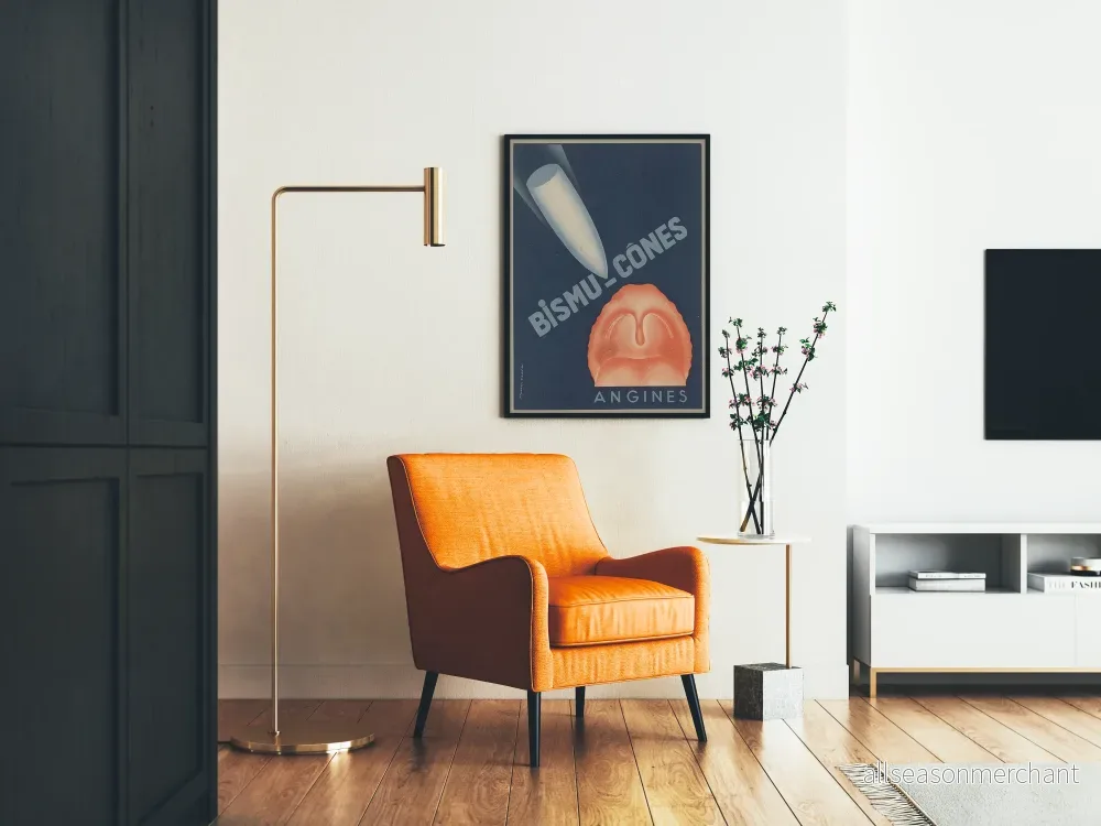 Vintageposter Bismu-Cônes för industriell väggdekoration - Bild 2