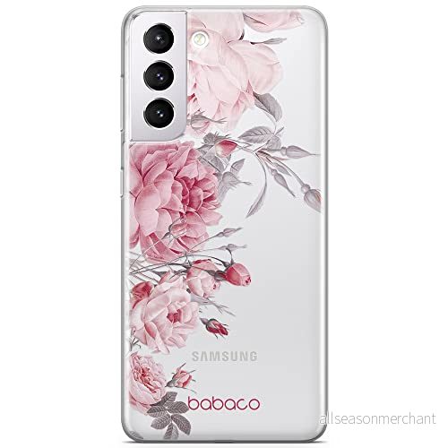 ERT GROUP mobiltelefonfodral för Samsung S21 originalt och officiellt licensierat Babaco mönster Flowers 059 optimalt anpassad till formen på mobiltelefonen, gedeeltelijk transparant 5905131373359