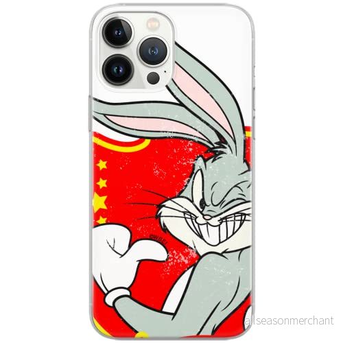 ERT GROUP mobiltelefonfodral för Apple Iphone 6/6S originalt och officiellt licensierat Looney Tunes mönster Bugs 010 Vit anpassad till formen på mobiltelefonen, fodral tillverkad av TPU plast 5903040846742
