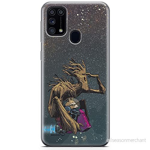 ERT GROUP mobiltelefonfodral för Samsung M31 originalt och officiellt licensierat Marvel mönster Guardians of the Galaxy 004 anpassad till formen på mobiltelefonen, fodral tillverkad av TPU plast 5904805477683