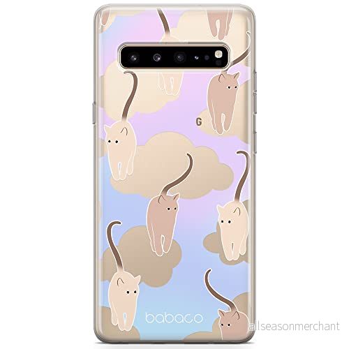 ERT GROUP mobiltelefonfodral för Samsung S10 5G originalt och officiellt licensierat Babaco mönster Cats 015 optimalt anpassad till formen på mobiltelefonen, gedeeltelijk transparant 5905131116857