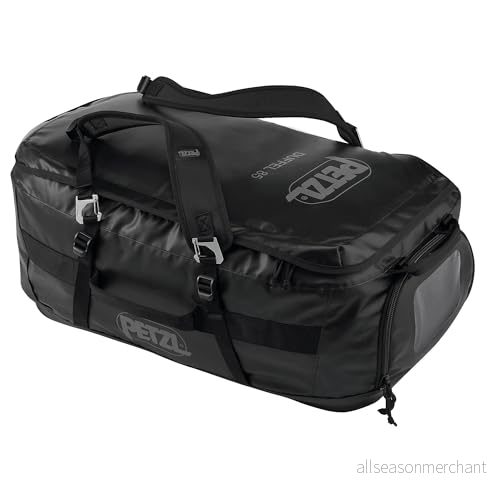 Petzl, Duffel 85, multifunktionsväska, svart, 85 liter, unisex vuxen 3342540839359