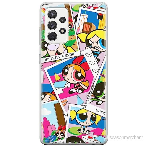 ERT GROUP mobiltelefonfodral för Samsung A52 5G / LTE 4G A52S originalt och officiellt licensierat The Powerpuff Girls mönster 019, fodral tillverkad av TPU plast 5905511966454