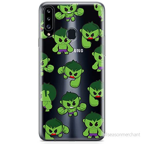 ERT GROUP mobiltelefonfodral för Samsung A20S originalt och officiellt licensierat Marvel mönster Hulk 006 optimalt anpassad till formen på mobiltelefonen, gedeeltelijk transparant 5904805238925