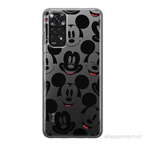 ERT GROUP mobiltelefonfodral för Xiaomi REDMI NOTE 11S 4G / 11 originalt och officiellt licensierat Disney mönster Mickey 018, gedeeltelijk transparant 5905511559052