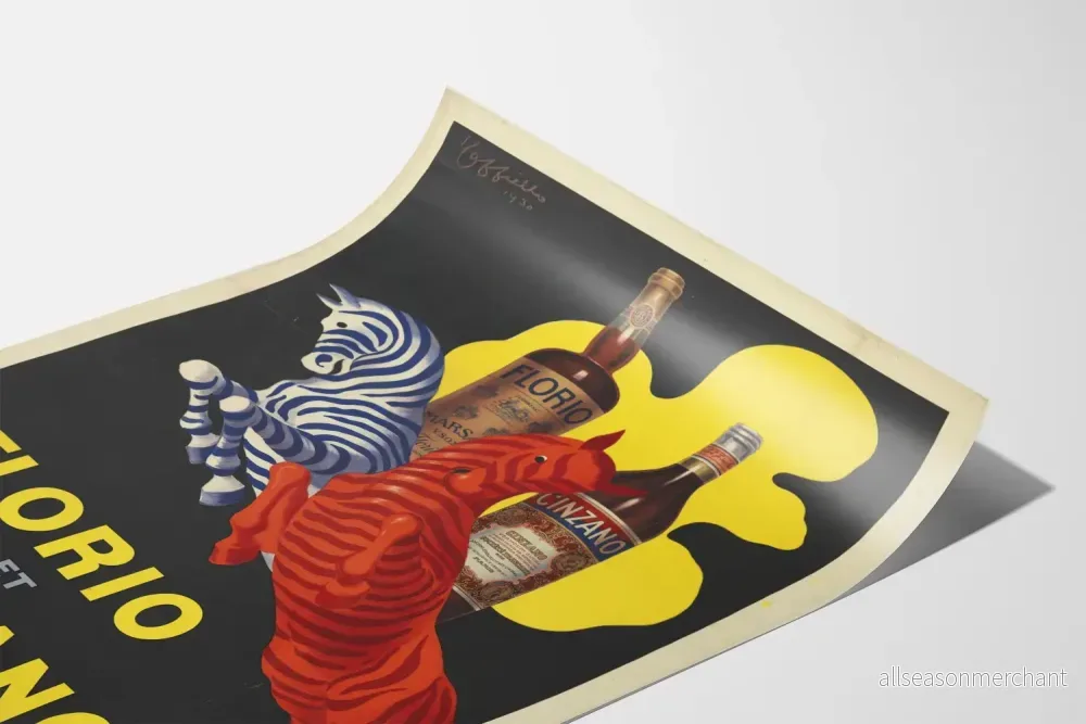 Vintageposter Florio och Cinzano - De bästa aperitiferna - Bild 3