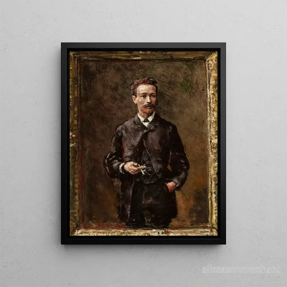 Målning Portrait av Artur Gruszecki skiss - Aleksander Gierymski | Konsttryck