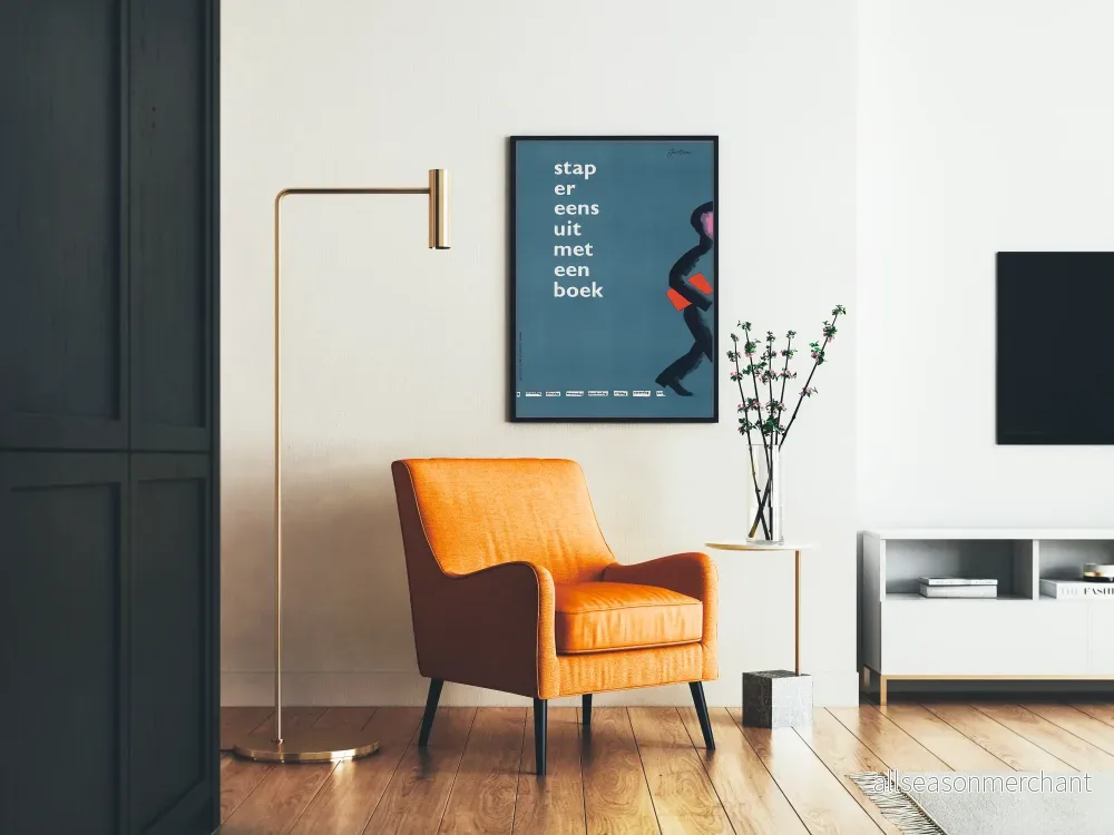 Väggposter Blå 'Stap Er Eens Ut Med En Bok' av Jan Bons - Bild 2