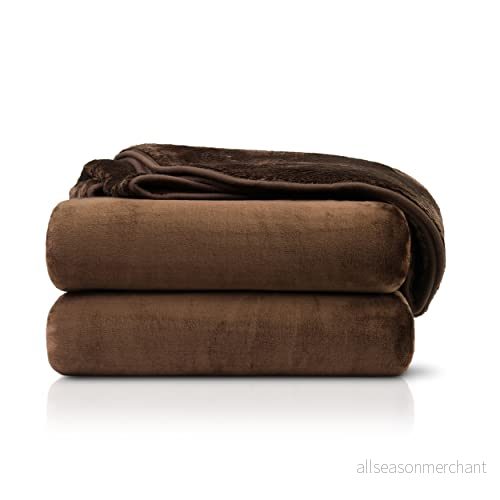 Amago Gosig Filt, Kashmirkänsla, 180 x 220 cm Choklad 4021626270789