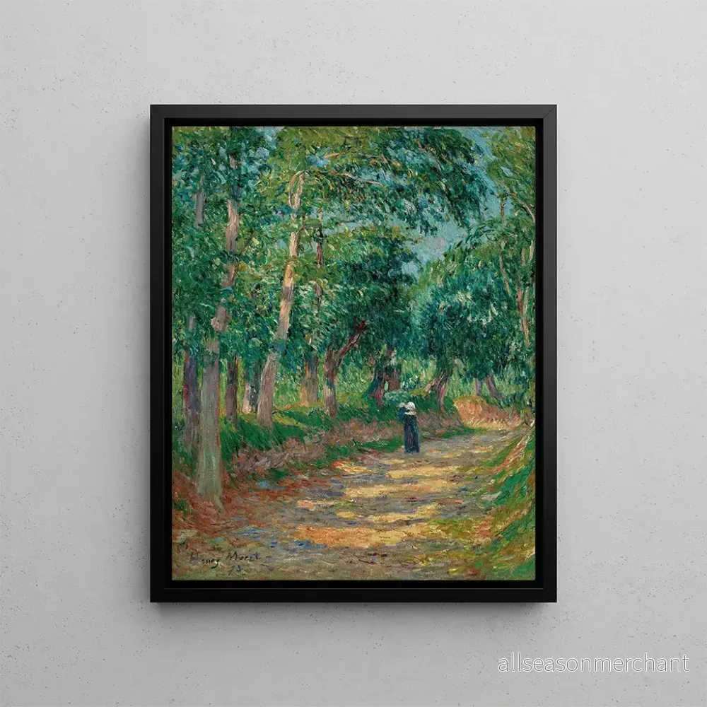 Målning av Chemin creux à Pont – Aven – Henry Moret | Konsttryck