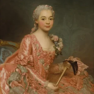Målning Baroness de Neubourg Cromire - Alexander Roslin | Konsttryck - Bild 2