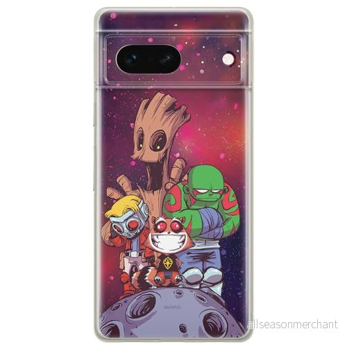 ERT GROUP mobiltelefonfodral för Google PIXEL 7 originalt och officiellt licensierat Marvel mönster Guardians of the Galaxy 017 anpassad till formen på mobiltelefonen, fodral tillverkad av TPU plast 5905795157883