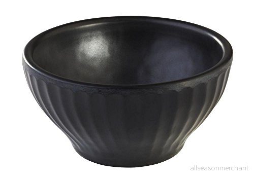 APS 84329 AIKO melamin skål med steingut utseende, Ø 8 x 4 cm 0,07 ltr., svart 4004133843295
