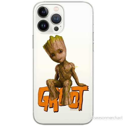 ERT GROUP mobiltelefonfodral för Xiaomi REDMI NOTE 9 PRO/ 9S originalt och officiellt licensierat Marvel mönster Groot 005 optimalt anpassad till formen på mobiltelefonen, gedeeltelijk transparant 5904805354953