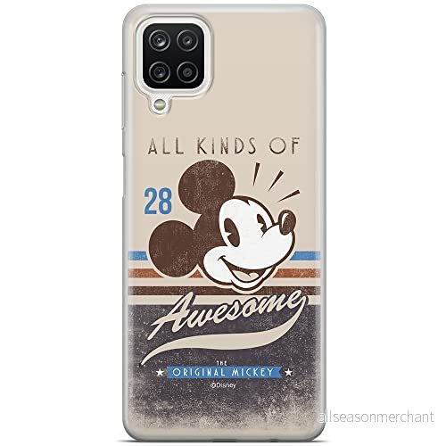 ERT GROUP mobiltelefonfodral för Samsung A12 / M12 originalt och officiellt licensierat Disney mönster Mickey 009 optimalt anpassad till formen på mobiltelefonen, fodral tillverkad av TPU plast 5903040091494