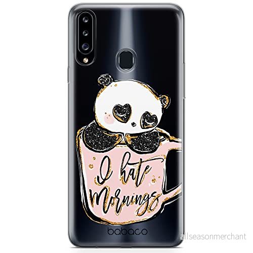 ERT GROUP mobiltelefonfodral för Samsung A20S originalt och officiellt licensierat Babaco mönster Panda 005 optimalt anpassad till formen på mobiltelefonen, gedeeltelijk transparant 5904805416507