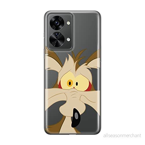 ERT GROUP mobiltelefonfodral för Oneplus NORD 2T 5G originalt och officiellt licensierat Looney Tunes mönster Coyote 001 optimalt anpassad till formen på mobiltelefonen, gedeeltelijk transparant 5905511280529