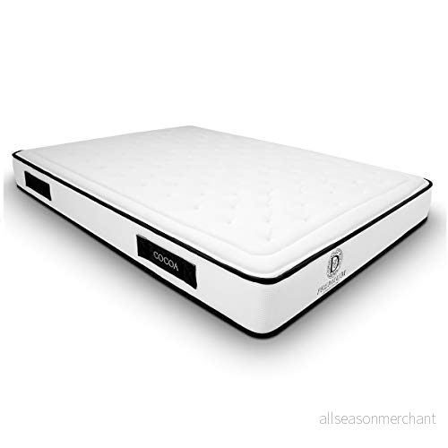 Duérmete Online Premium Cocoa Reversibel Memory skum Madrass Höjd 20cm Senitiserad behandling, Skum, Vit, 150x190 8445355003504
