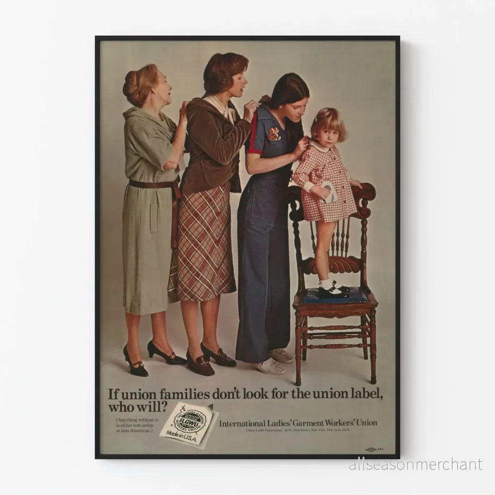 Vintageposter för International Ladies' Garment Workers' Union
