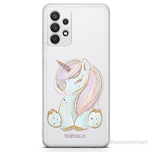 ERT GROUP mobiltelefonfodral för Samsung A32 4G LTE originalt och officiellt licensierat Babaco mönster Unicorn 002 optimalt anpassad till formen på mobiltelefonen, gedeeltelijk transparant 5904805413025