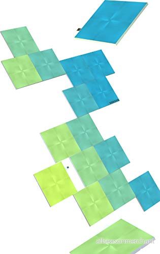 Nanoleaf Canvas Starter Kit, 17 Light Squares, Smart LED RGBW Wall Lights - Modular Wi-Fi Colour Changing Mood Panels, Works with Alexa Google Assistant Apple Homekit, for Room Decor & Gaming 628110858375