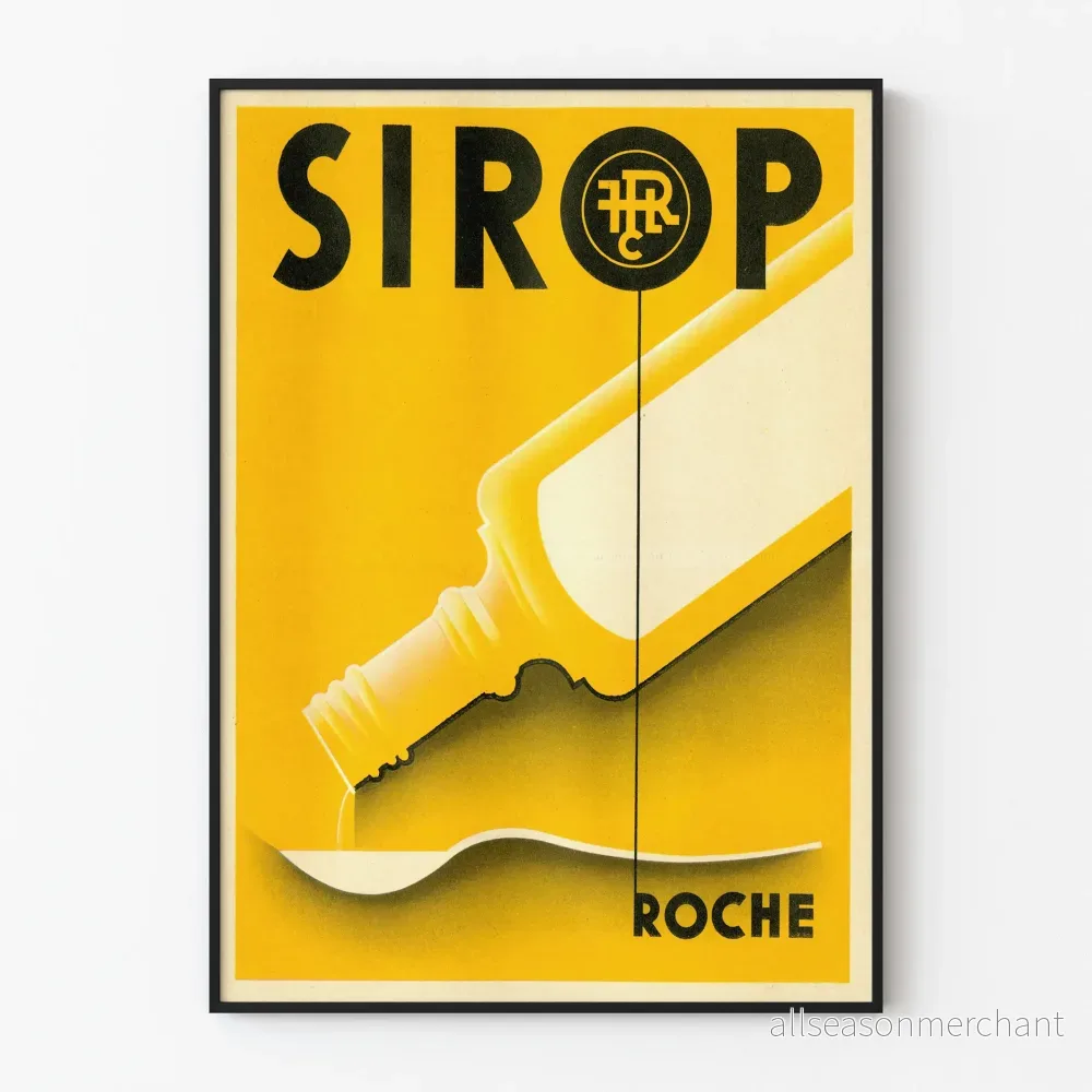 Vintage reklamposter för Sirop Roche