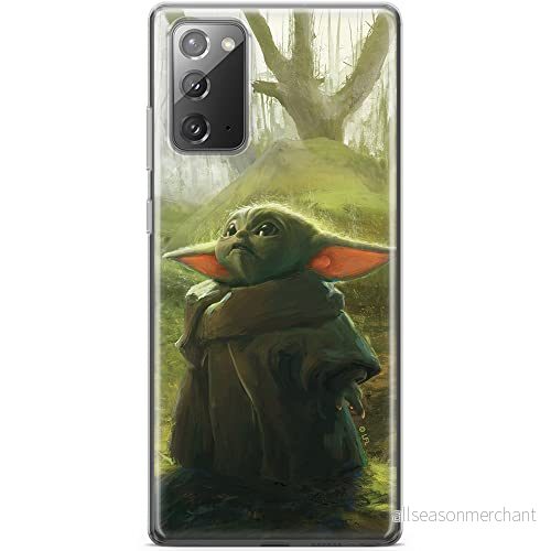ERT GROUP mobiltelefonfodral för Samsung GALAXY NOTE 20 originalt och officiellt licensierat Star Wars mönster Baby Yoda 017 anpassad till formen på mobiltelefonen, fodral tillverkad av TPU plast 5904805064029