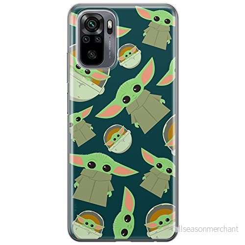 ERT GROUP mobiltelefonfodral för Xiaomi REDMI NOTE 10/ 10S originalt och officiellt licensierat Star Wars mönster Baby Yoda 006 anpassad till formen på mobiltelefonen, fodral tillverkad av TPU plast 5903537189345