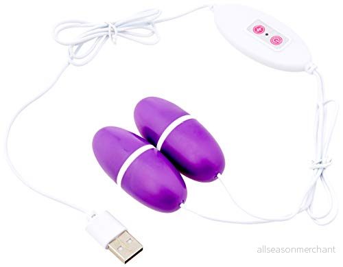 BeHorny Mega Power 12 växlad USB driven dubbel vibrerande kärleksägg, lila 5051157056162