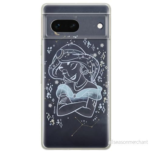 ERT GROUP mobiltelefonfodral för Google PIXEL 7 originalt och officiellt licensierat Disney mönster Jasmine 007 optimalt anpassad till formen på mobiltelefonen, fodral tillverkad av TPU plast 5905795156664