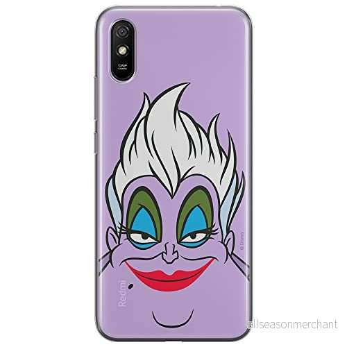ERT GROUP mobiltelefonfodral för Xiaomi REDMI 9A originalt och officiellt licensierat Disney mönster Ursula 002 optimalt anpassad till formen på mobiltelefonen, gedeeltelijk transparant 5903040272633
