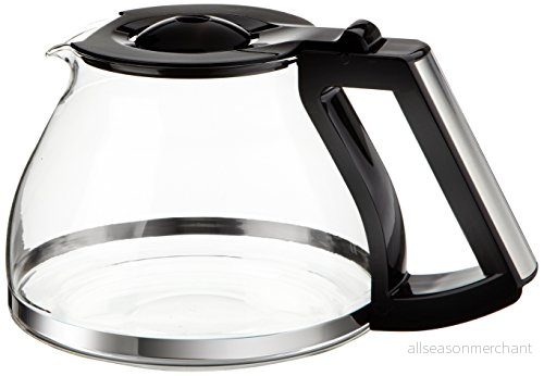 Melitta Graderad glashällare, kapacitet 1,25 liter, för kaffebryggare med LOOK IV filter, svart/rostfritt stål 4006508209910