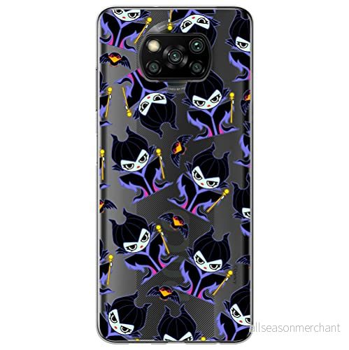 ERT GROUP mobiltelefonfodral för Xiaomi POCOPHONE X3 originalt och officiellt licensierat Disney mönster Maleficent 004 optimalt anpassad till formen på mobiltelefonen, gedeeltelijk transparant 5905131485137