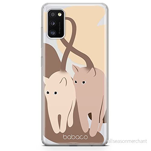ERT GROUP mobiltelefonfodral för Samsung A41 originalt och officiellt licensierat Babaco mönster Cats 002 optimalt anpassad till formen på mobiltelefonen, gedeeltelijk transparant 5905131077806