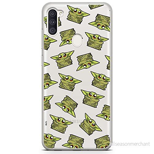 ERT GROUP mobiltelefonfodral för Samsung A03S originalt och officiellt licensierat Star Wars mönster Baby Yoda 008 optimalt anpassad till formen på mobiltelefonen, gedeeltelijk transparant 5903932994520
