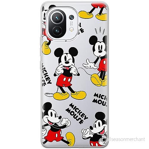 ERT GROUP mobiltelefonfodral för Xiaomi 11 originalt och officiellt licensierat Disney mönster Mickey 050 optimalt anpassad till formen på mobiltelefonen, gedeeltelijk transparant 5905795031794
