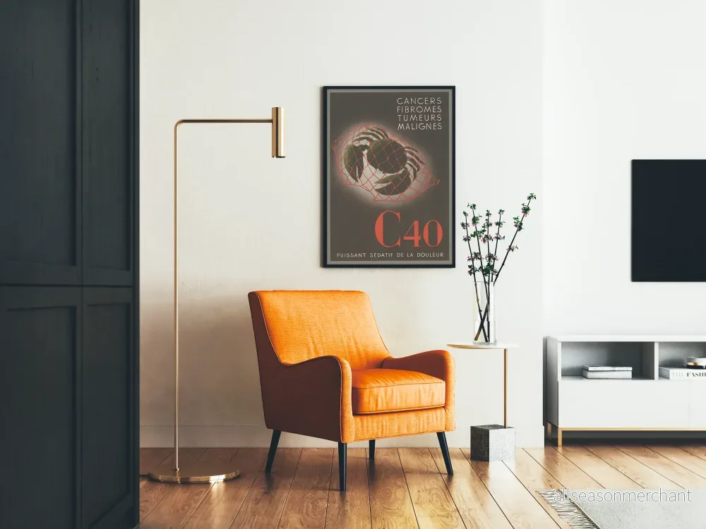 Vintageposter C40 Cancer- och tumörscreening - Bild 2